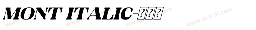 mont italic字体转换